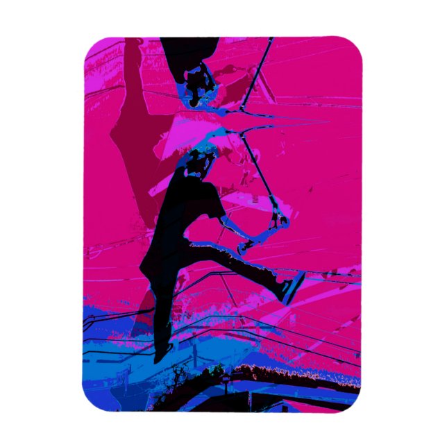  Scooting Around - Stunt Scooter    Magnet (Vertical)