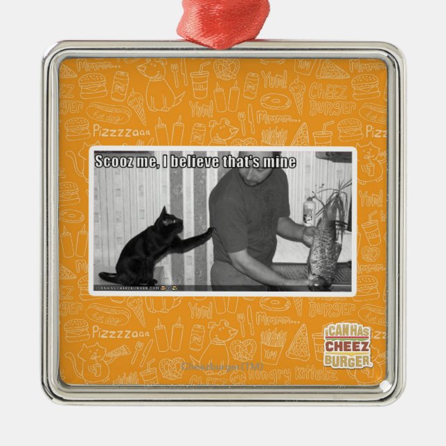 Scooz me, I believe that's mine Metal Tree Decoration (Front)