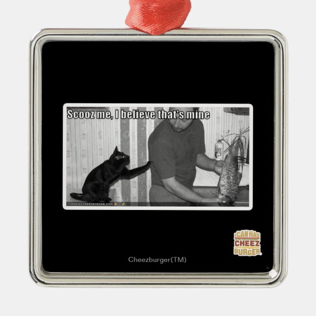 Scooz me, I believe that's mine Metal Tree Decoration (Front)