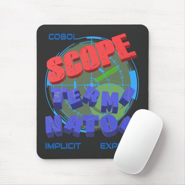 Scope Terminators in Cobol Programming Mouse Mat (With Mouse)