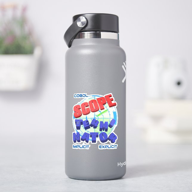 Scope Terminators in Cobol Programming Sticker (HydroFlask)