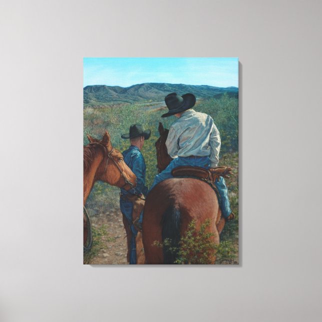 Scoping the Bosque Canvas Print (Front)
