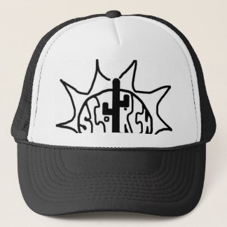 Scorch- Black and white Trucker Hat