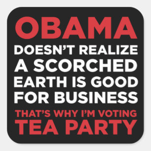 Scorched Earth Square Sticker