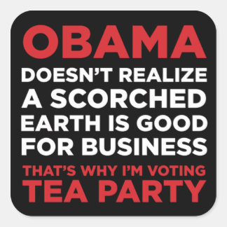 Scorched Earth Square Sticker