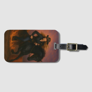 Scorching Fast Barrel Racing Team! Luggage Tag