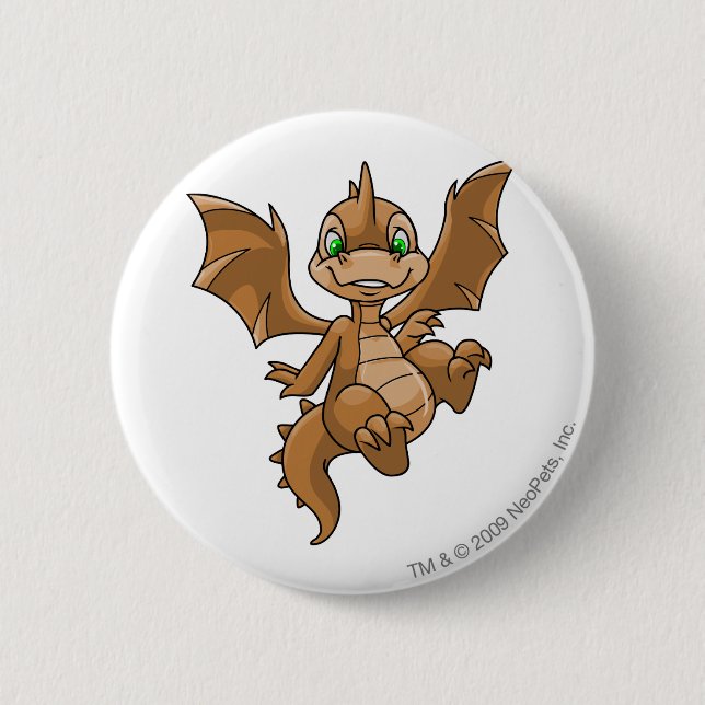 Scorchio Brown 6 Cm Round Badge (Front)