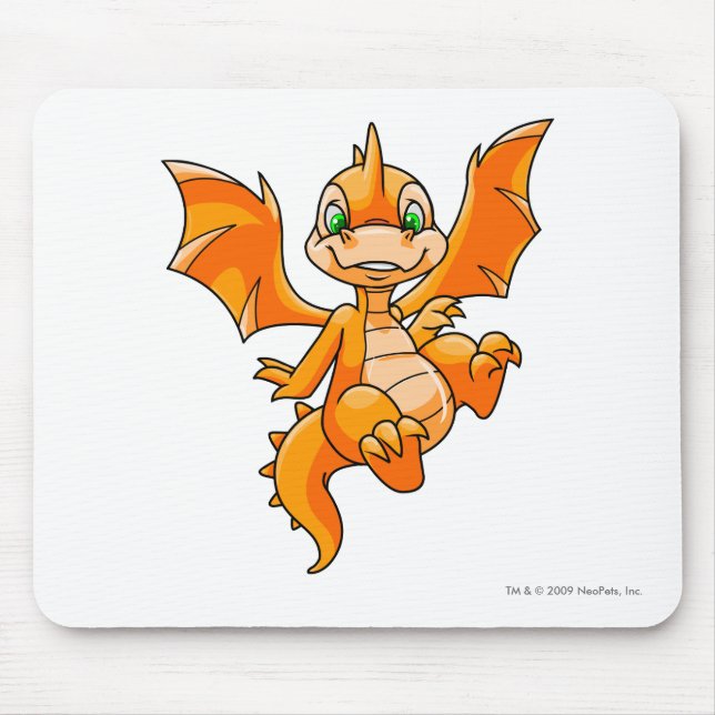 Scorchio Orange Mouse Mat (Front)