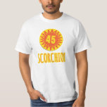 Scorchio! T-shirt<br><div class="desc">E meteorologicos mit Poula Fisch,  scorchio! Yes,  it's very sunny and warm weather.</div>