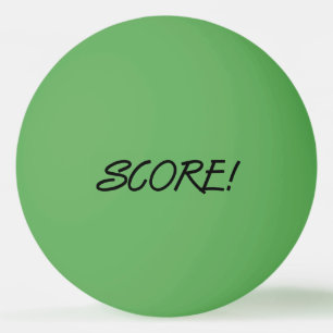 Score 1-star green black ping pong ball