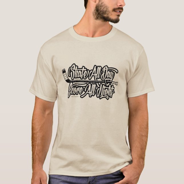 Score All Night (Hockey) T-Shirt (Front)