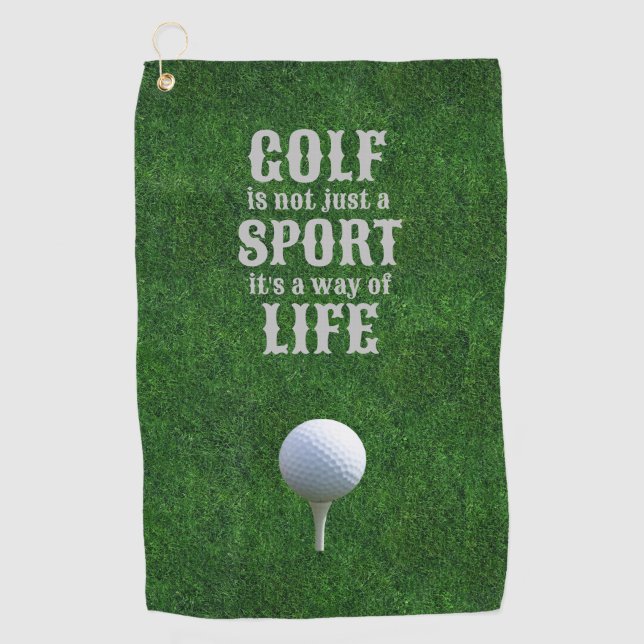 Score Big with Personalised Golf Towels (Front)