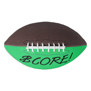 Score black and green dollar sign football american football