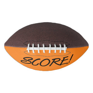 Score black and orange football american football