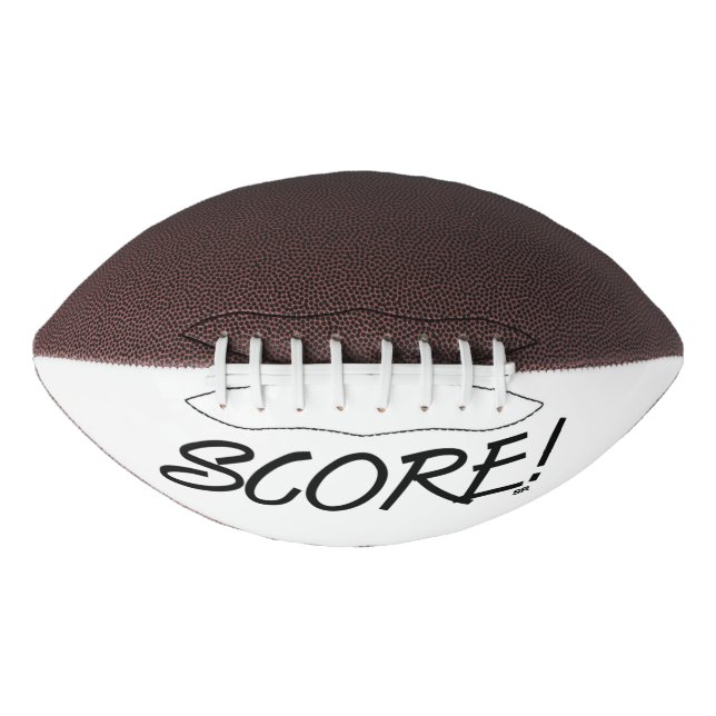 Score black and white football american football (Front)