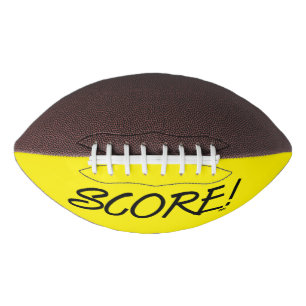 Score black and yellow football american football