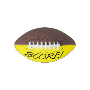 Score black and yellow mini football american football