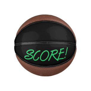 Score black mini basketball