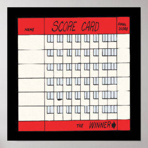 Score Card Poster