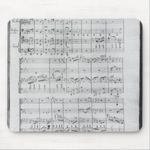 Score for trio for piano, violin and violoncello mouse mat