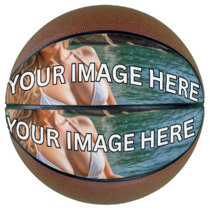 SCORE! 🏀 Fullsize Basketball – Add Image or Text