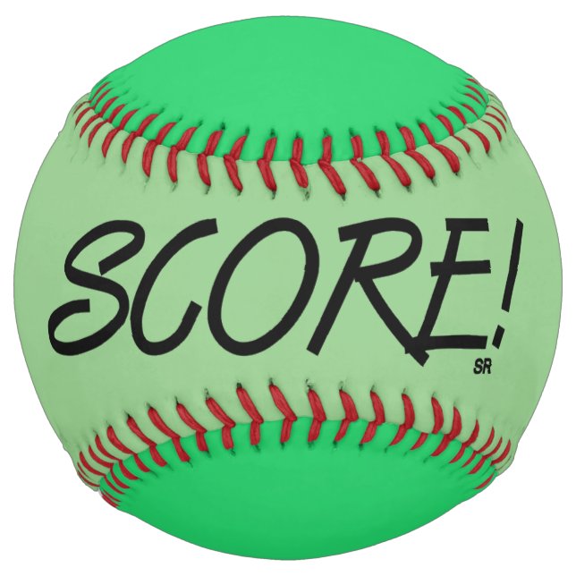 Score green 2 tone softball (Front)