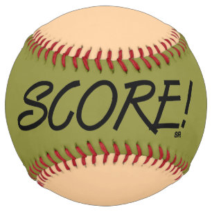 Score khaki and tan softball
