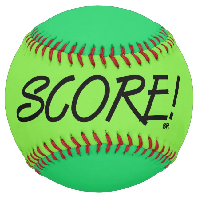 Score lime and green softball (Front)