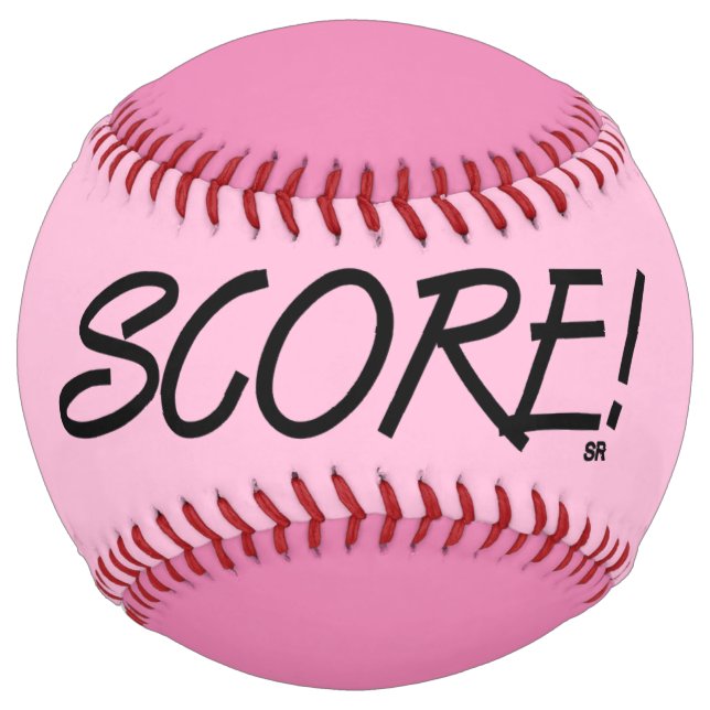 Score pink two tone softball (Front)