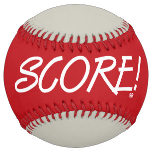 Score red and grey softball