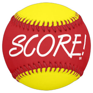Score red and yellow softball