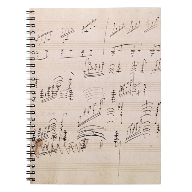 Score sheet of 'Moonlight Sonata' Notebook (Front)