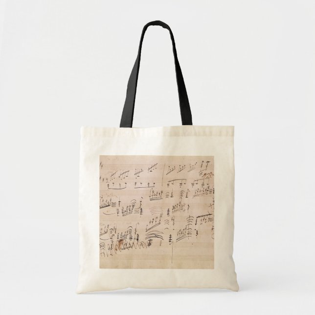 Score sheet of 'Moonlight Sonata' Tote Bag (Front)