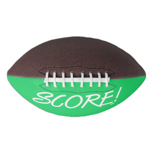 Score white and green football american football