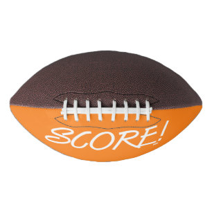 Score white and orange football american football