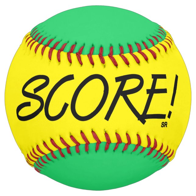 Score yellow and green softball (Front)