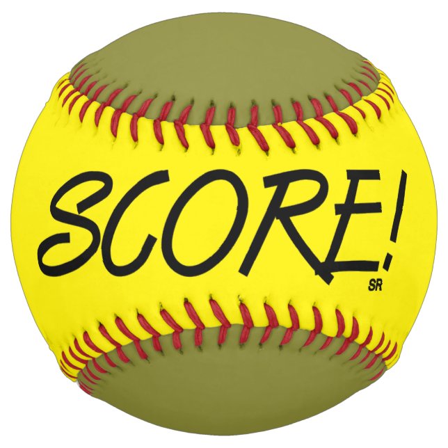 Score yellow and khaki softball (Front)