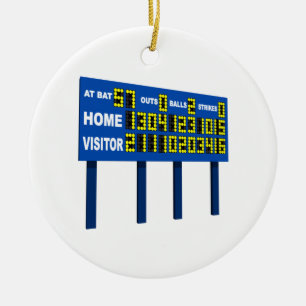 Scoreboard Ceramic Tree Decoration