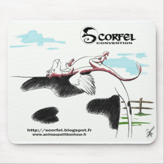Scorfel Mouse Carpet on Cow Mouse Mat