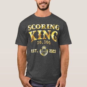 Scoring King 38 390 Points Est 2023 Basketball T-Shirt