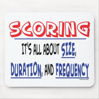Scoring - Size, Duration, and Frequency Mousepad
