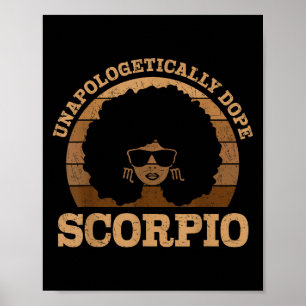 Scoro Queen Afro Hair Black Woman Zodiac Sign