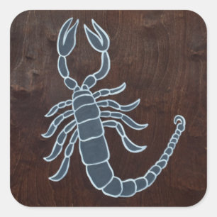 Scorpio 2008 square sticker