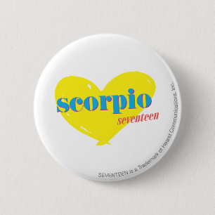 Scorpio 3 6 cm round badge
