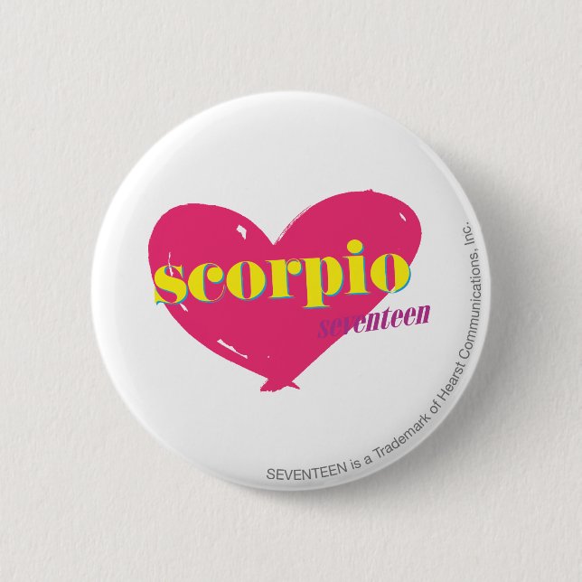 Scorpio 6 Cm Round Badge (Front)