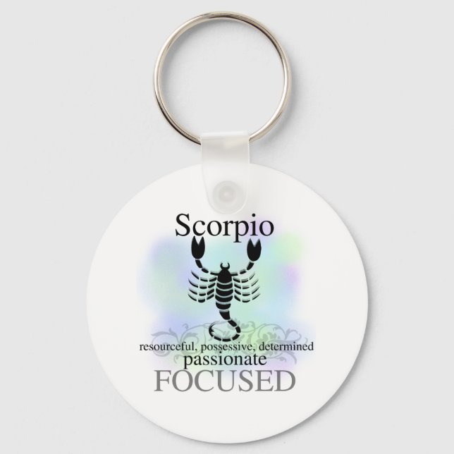 Scorpio About You Key Ring (Front)