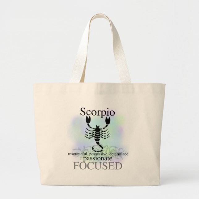Scorpio About You Large Tote Bag (Front)