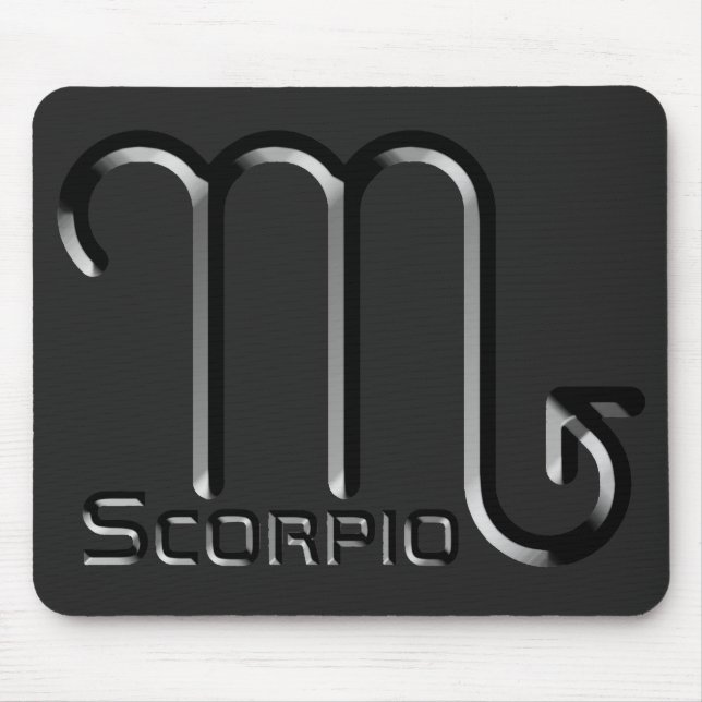 SCORPIO, Abstract Design of the Zodiac Sign,  Mouse Mat (Front)
