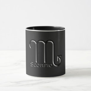 SCORPIO, Abstract Design of the Zodiac Sign, Mug