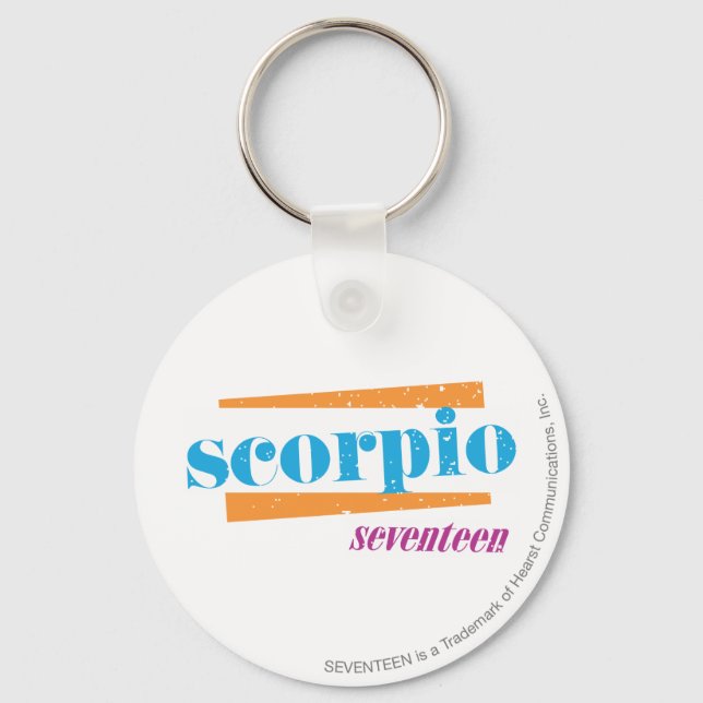 Scorpio Aqua Key Ring (Front)